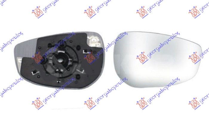 DOOR MIRROR GLASS HEATED (CONVEX GLASS)