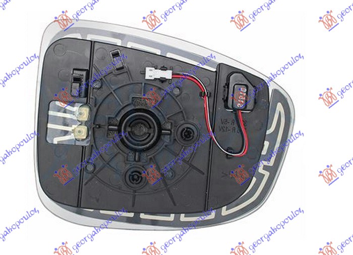 DOOR MIRROR GLASS HEATED (W/BLIS) -2015 (ASPHERICAL GLASS)