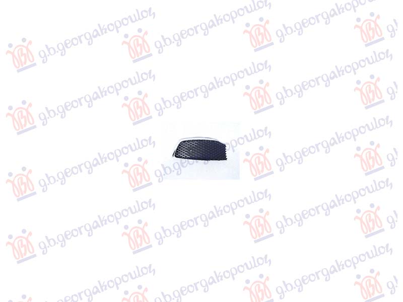 FRONT BUMPER GRILLE BLACK (W/ CHROME MOULDING)