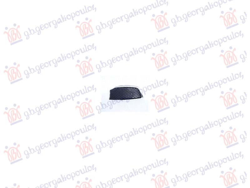 FRONT BUMPER GRILLE BLACK (W/ CHROME MOULDING)