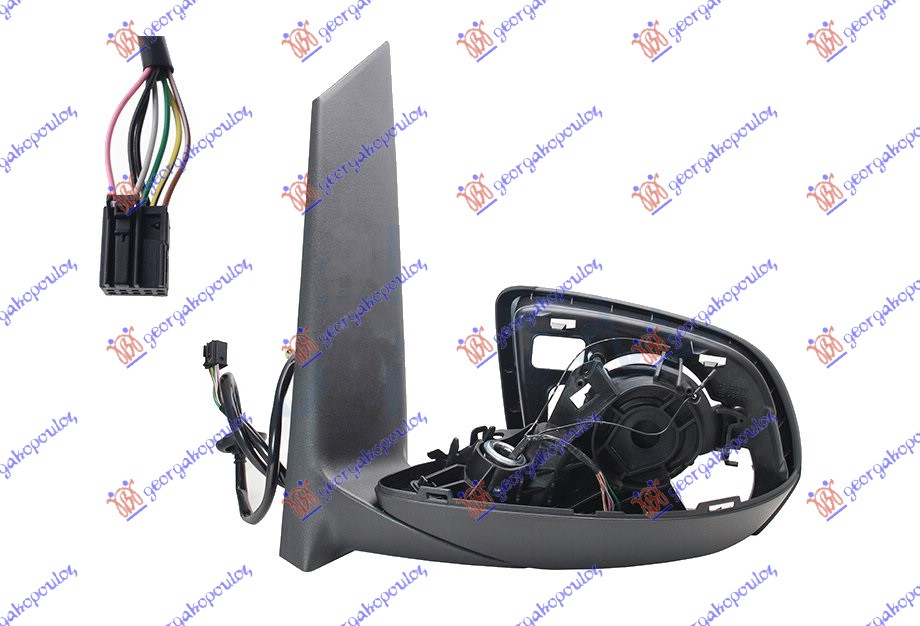 DOOR MIRROR ELECTRICAL HEATED (ONLY BODY) 7 PIN (A QUALITY)