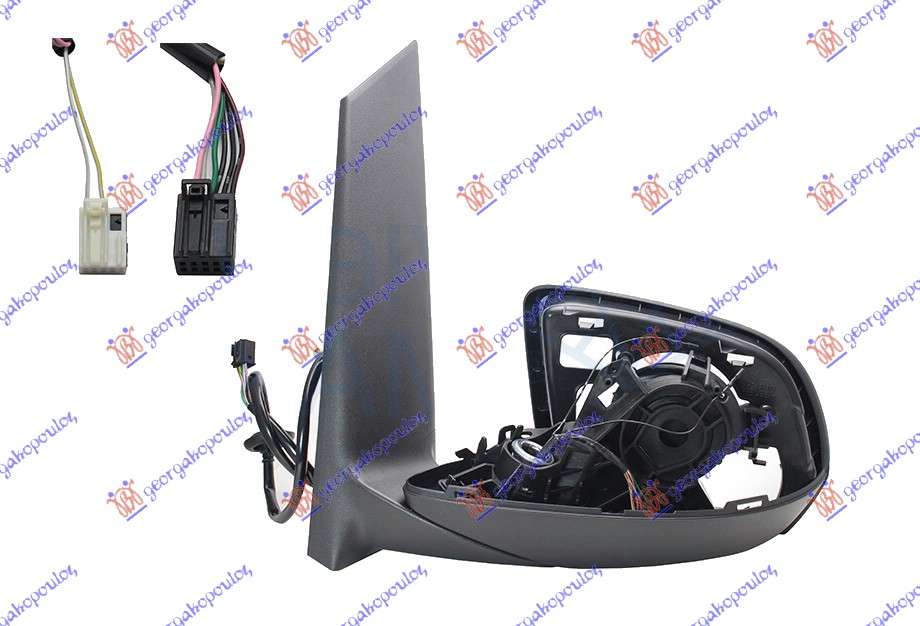 DOOR MIRROR ELECTRICAL HEATED (ONLY BODY) (W/BLIS) 8 PIN (A QUALITY)
