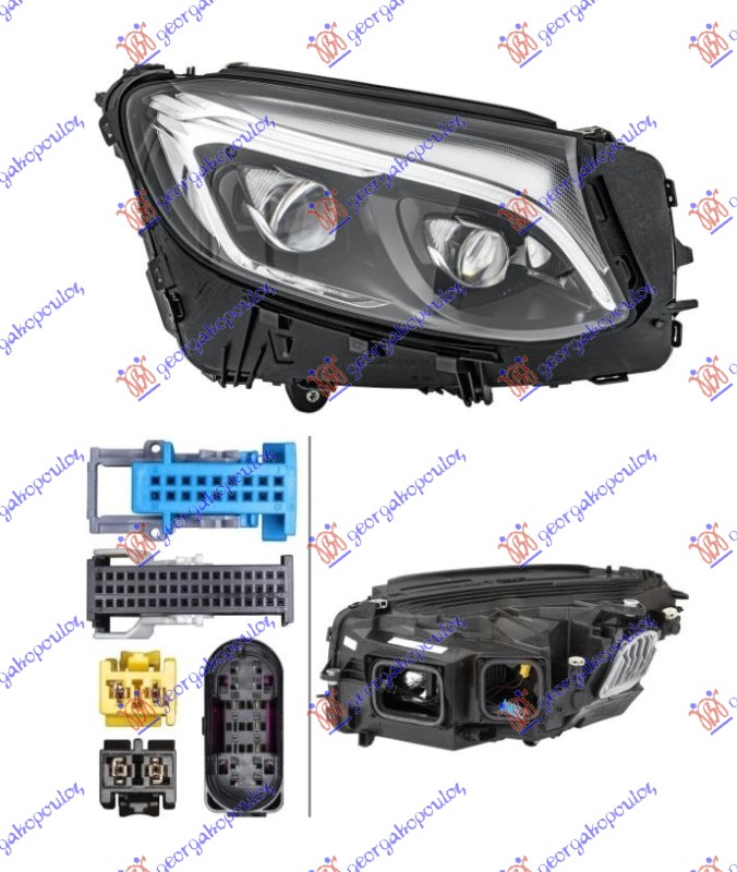 ΦΑΝΟΣ ΕΜΠΡΟΣ FULL LED ΕΞΥΠΝΟ (E) (HELLA)