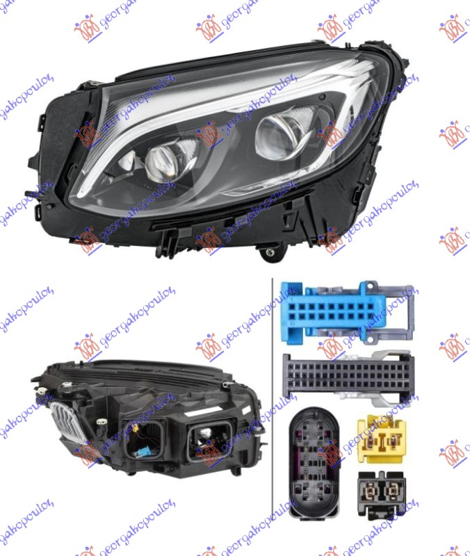 ΦΑΝΟΣ ΕΜΠΡΟΣ FULL LED ΕΞΥΠΝΟ (E) (HELLA)