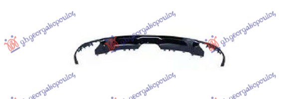 REAR BUMPER MOULDING LOWER BLACK POLISHED (AMG)