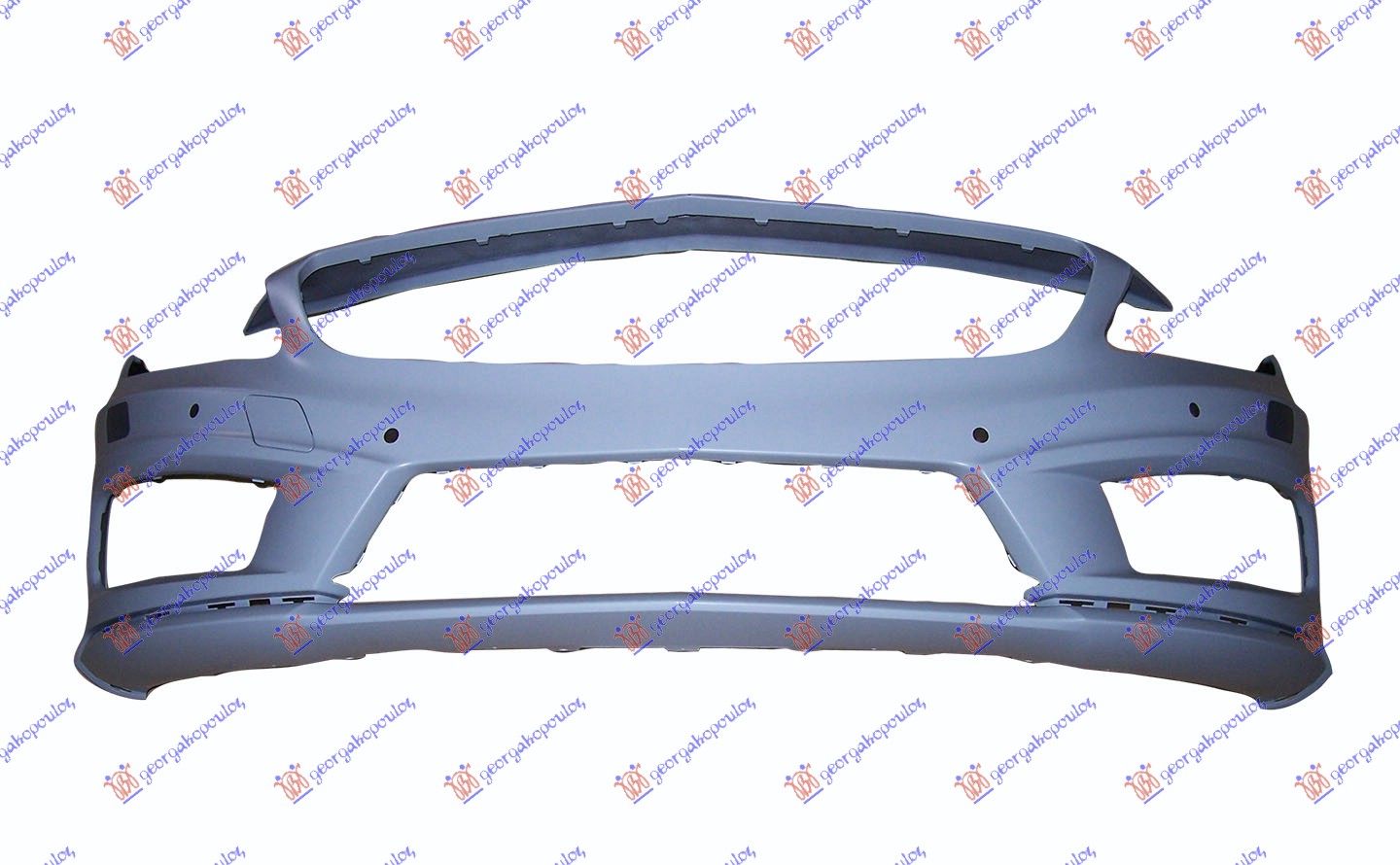 FRONT BUMPER PRIMED (AMG LINE) (W/6 PDC & WASHER HOLES)