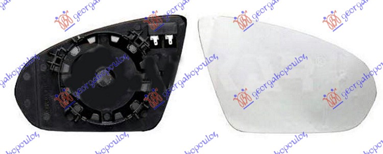 DOOR MIRROR GLASS HEATED