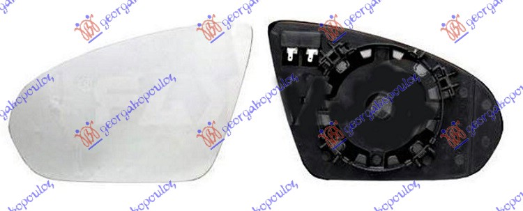 DOOR MIRROR GLASS HEATED