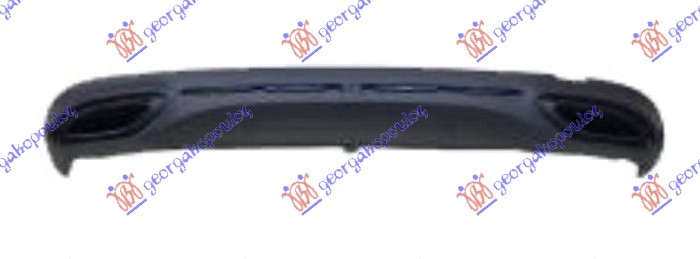 REAR BUMPER SPOILER W/TWO SINGLE EXHAUST