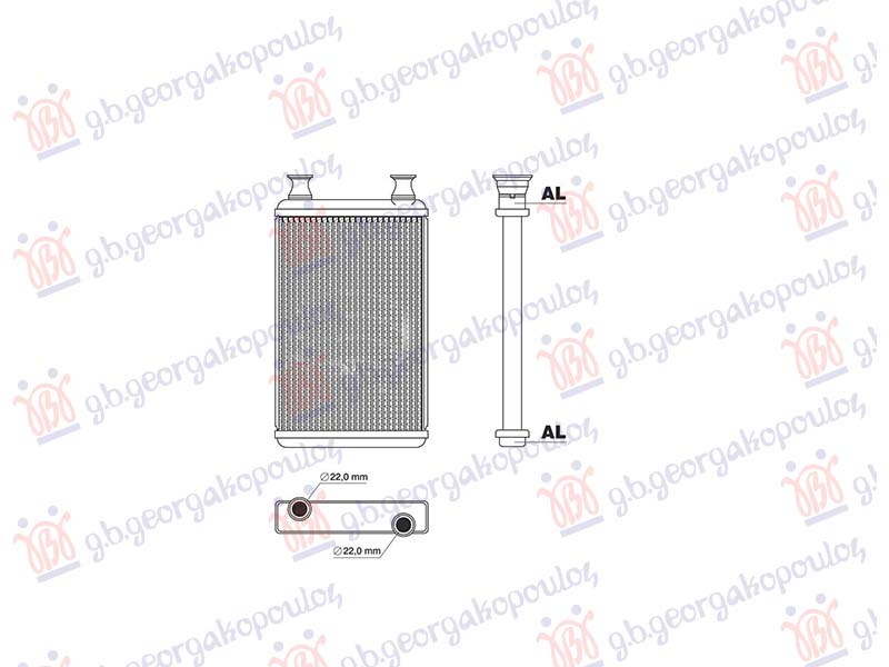 HEATER RADIATOR (270x185)