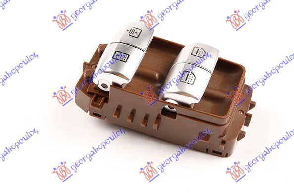 DOOR SWITCH REAR (RH=LH) W/CURTAIN & SKY VIEW (Brown base/Silver bouton) (White light) (3pin)