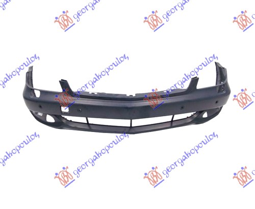 FRONT BUMPER PRIMED (W/4 PDC & WASHER HOLES)