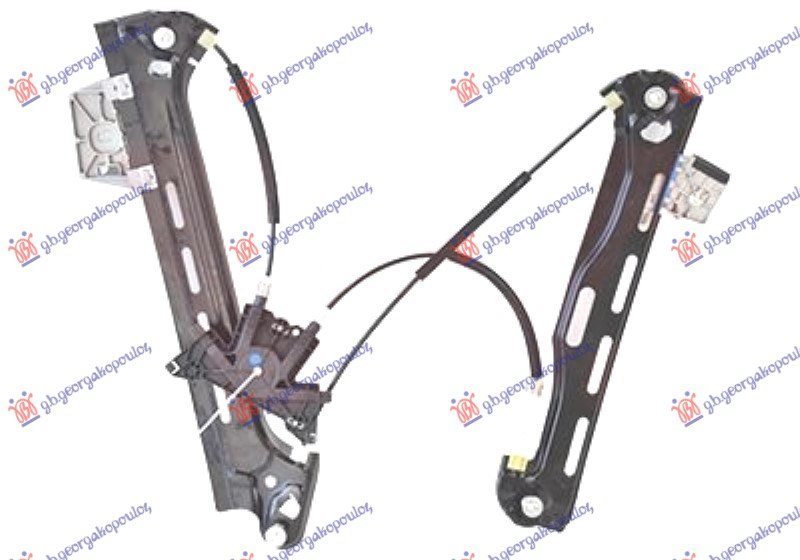 REAR WINDOW REGULATOR ELECTRICAL (W/O MOTOR)