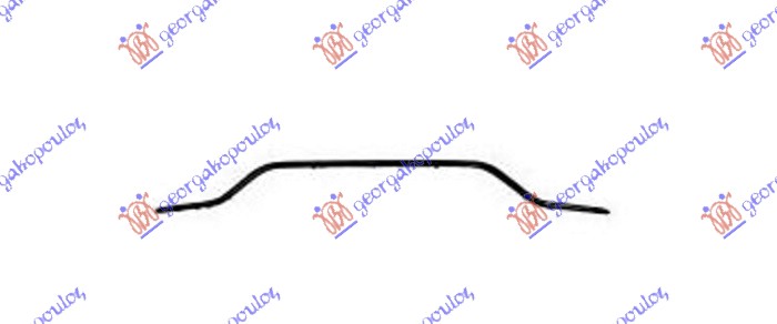 REAR BUMPER SPOILER MOULDING BLACK POLISHED (AMG-LINE)