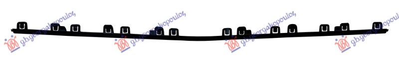 FRONT BUMPER MOULDING LOWER BLACK POLISHED (AMG LINE)