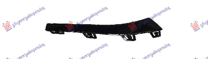 REAR BUMPER SPOILER MOULDING BLACK POLISHED (AMG LINE)