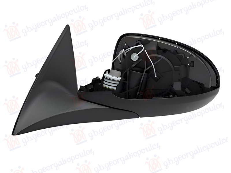 DOOR MIRROR ELECTRICAL HEATED (W/SIDE LAMP & FOOT LAMP) (W/AUTO DIMMING) (W/O MIRROR GLASS & COVER) (9+1 PIN)