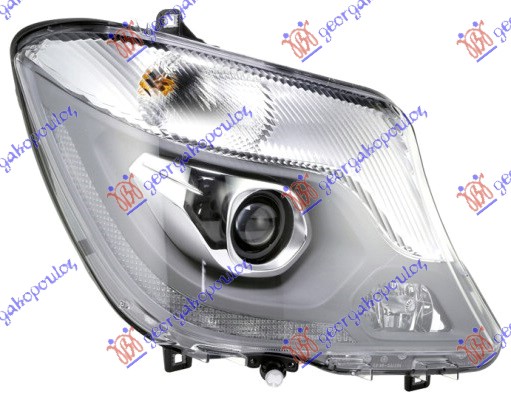ΦΑΝΟΣ ΕΜΠΡΟΣ Bi-XENON ΕΞΥΠΝΟ ΜΕ ΦΩΣ ΗΜΕΡΑΣ LED (HELLA)