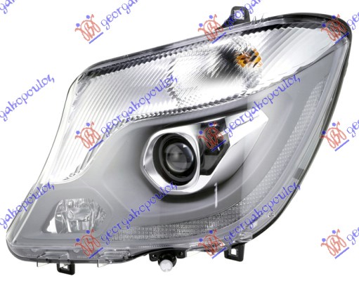 ΦΑΝΟΣ ΕΜΠΡΟΣ Bi-XENON ΕΞΥΠΝΟ ΜΕ ΦΩΣ ΗΜΕΡΑΣ LED (HELLA)