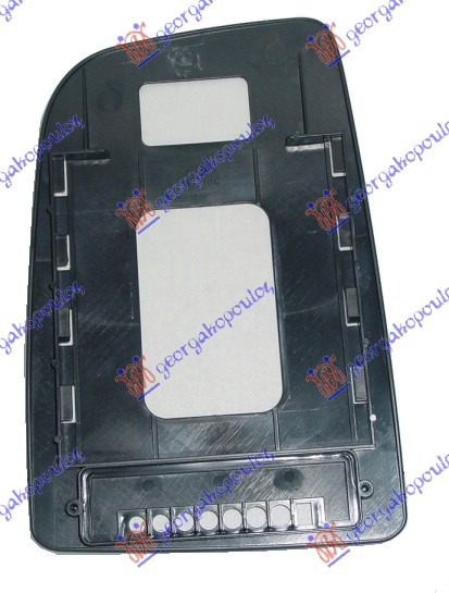 DOOR MIRROR GLASS (UPPER PART) (SQUARE BASE) (CONVEX GLASS)