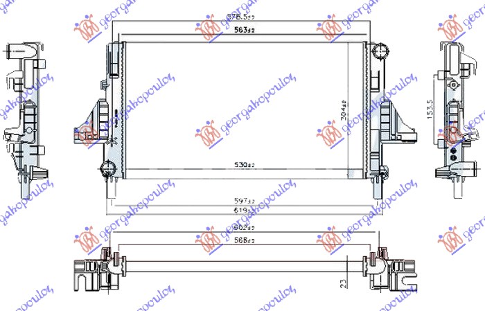 ΨΥΓΕΙΟ ΝΕΡΟΥ 0.7 ΒΕΝΖΙΝΗ +/- A/C Μ/Α (530X304)