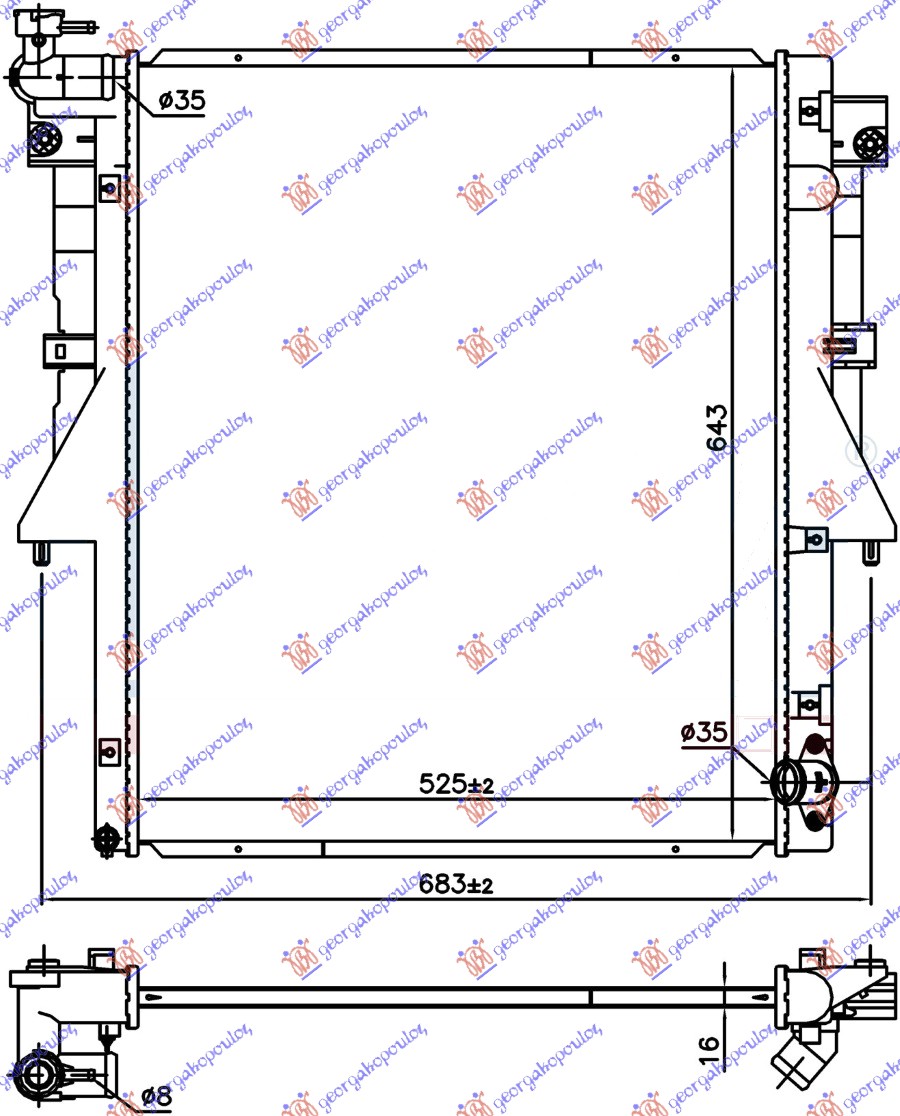 ΨΥΓΕΙΟ 2.4 DI-D ΠΕΤΡΕΛΑΙΟ (525x669x16) (4N15) (NRF)
