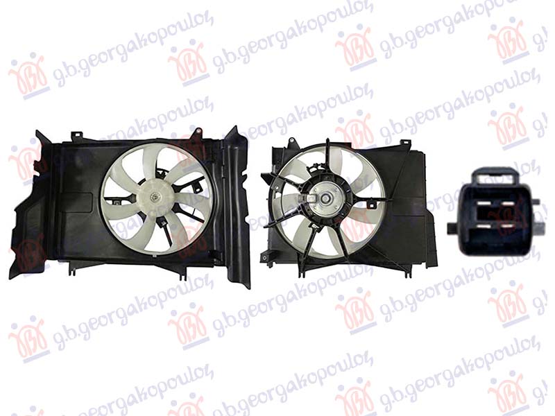 COOLING FAN 1.0-1.2 PETROL (353mm) (4PIN)