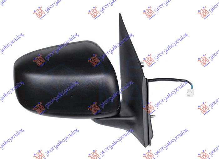 DOOR MIRROR MANUAL BLACK (A QUALITY) (CONVEX GLASS)