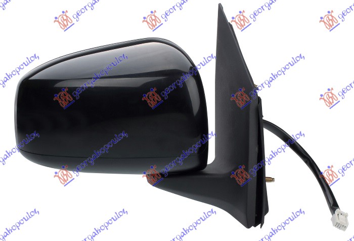 DOOR MIRROR ELECTRIC HEATED PRIMED 5 PIN (A QUALITY) (CONVEX GLASS)