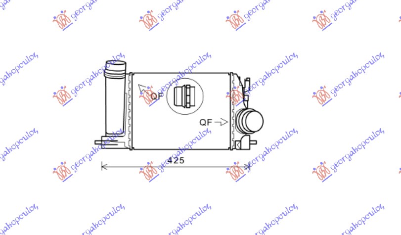 ΨΥΓΕΙΟ INTERC. 1.2 DIG-TURBO (282x217x50) (VALEO)