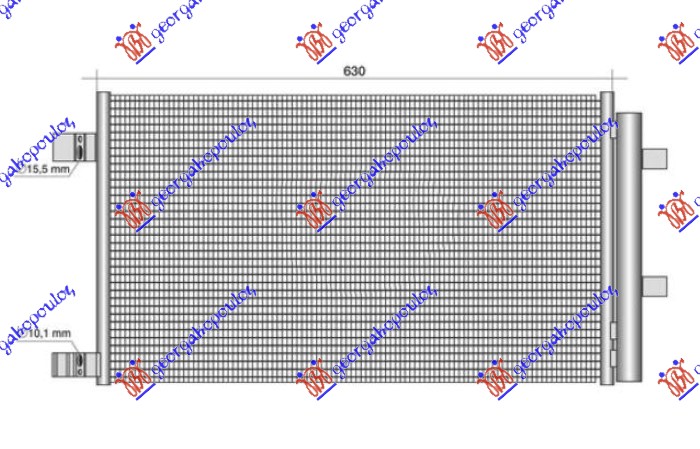 ΨΥΓΕΙΟ A/C 1.5 DCI ΠΕΤΡΕΛΑΙΟ (628x359x12)