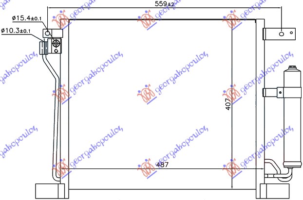 ΨΥΓΕΙΟ A/C 1.6 DIC TURBO ΒΕΝΙΝΗ (485x400x16)