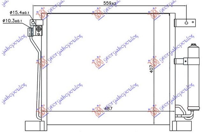 ΨΥΓΕΙΟ A/C 1.6 DIC TURBO ΒΕΝΖΙΝΗ (485x400x16) (KOYO)