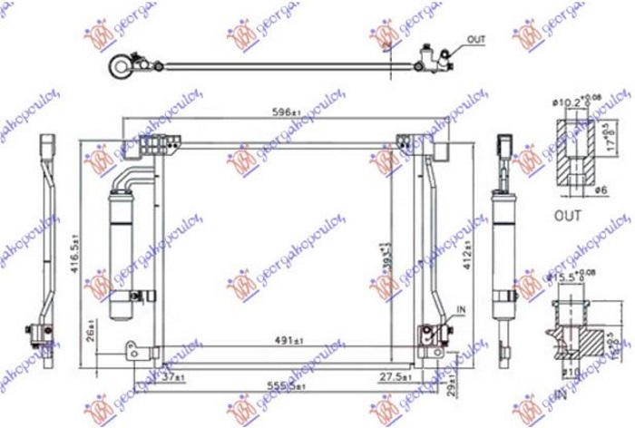 ΨΥΓΕΙΟ A/C 1.2 DIG TURBO - 1.5 dci - 1.6 DIG TURBO (491x414x12) ΒΑΛΒΙΔΑ ΔΙΠΛΑ ΣΤΟ ΦΙΛΤΡΟ (NRF)