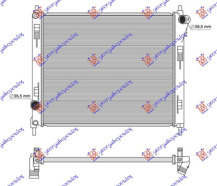 ΨΥΓΕΙΟ 1.2 DIG-TURBO ΒΕΝΖΙΝΗ (508x432x16) (NRF)