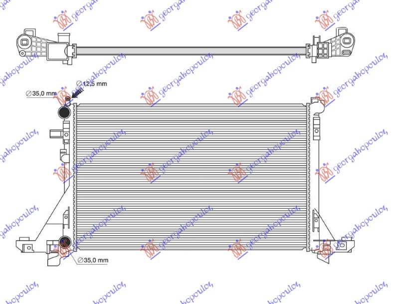 RADIATOR 2.3 DCI DIESEL MANUAL/AUTOMATIC (773x469) (NRF)