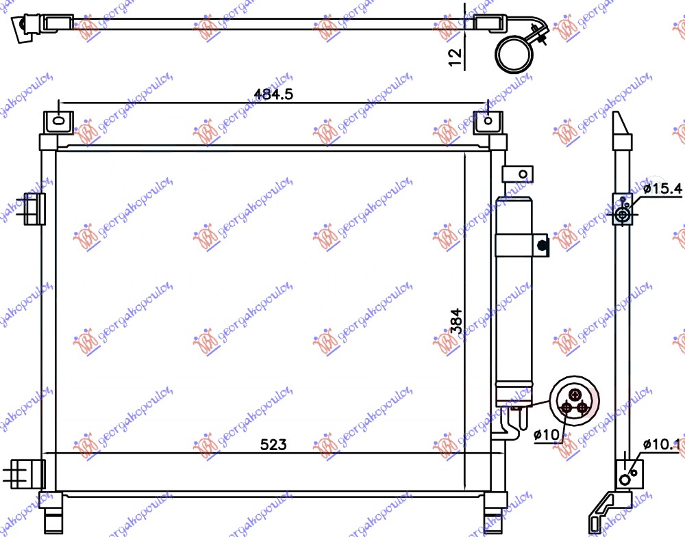 ΨΥΓΕΙΟ A/C 1.2 BENZINH (490x385x12)