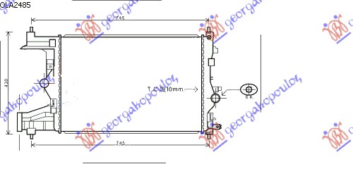 RADIATOR 1.4-1.6 TURBO PETROL MANUAL (580x395)