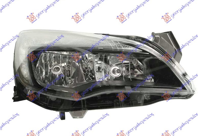 HEAD LAMP ELECT.BLACK (E) (TYC)