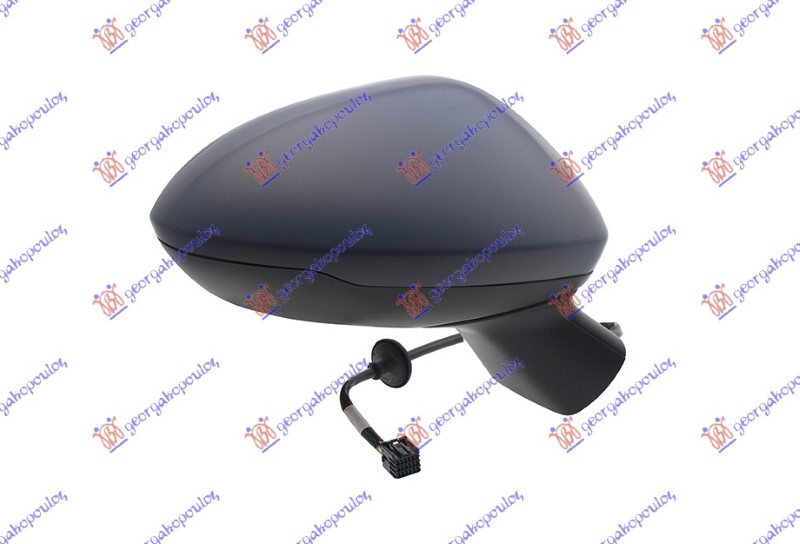 DOOR MIRROR ELECTRICAL HEATED PRIMED (CONVEX GLASS)