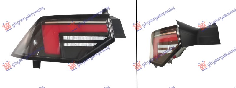 ΦΑΝΟΣ ΠΙΣΩ ΕΞΩ 5Π LED (E) (VALEO)