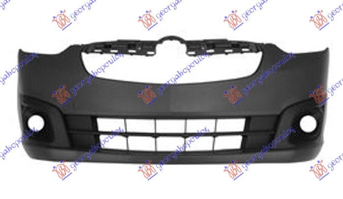 FRONT BUMPER PRIMED (W/FOG LAMP HOLES)