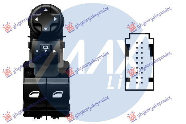 ΔΙΑΚΟΠΤΗΣ ΠΑΡΑΘ/ ΚΑΘΡ. ΑΝΑΚΛ. ΕΜΠ. (Διπλος) (18PIN)