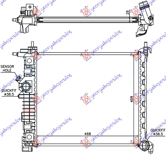 ΨΥΓΕΙΟ 1,4i-16v TURBO(47x42,8)A14NEL/T