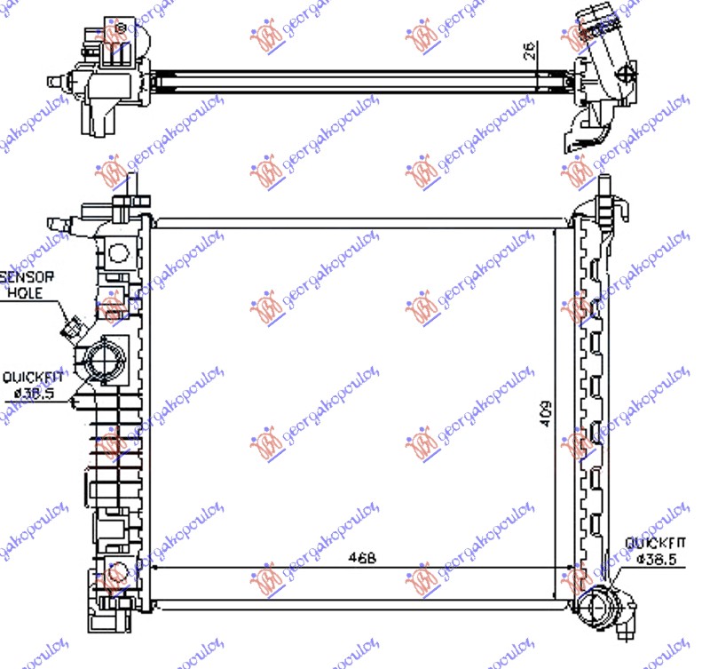 ΨΥΓΕΙΟ 1,4i-16v TURBO(47x42,8)A14NEL/T (KOYO)