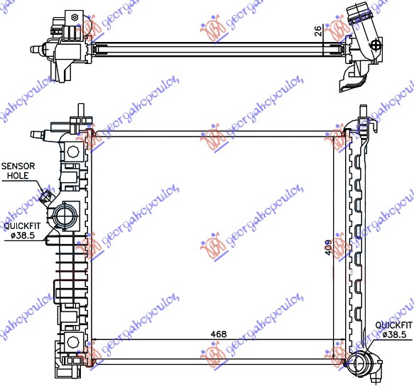 ΨΥΓΕΙΟ 1,3-1,7 CDTi (47x42,8) ΜΗΧΑΝΙΚΟ (KOYO)