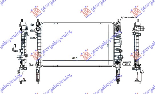 ΨΥΓΕΙΟ ΝΕΡΟΥ 1.4 16v TURBO ΑΥΤΟΜΑΤΟ ΒΕΝΖΙΝΗ (620x360x26)