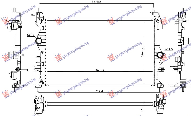 ΨΥΓΕΙΟ ΝΕΡΟΥ 1.0 TURBO ΒΕΝΖΙΝΗ ΜΗΧΑΝΙΚΟ (KIN B10XFL 66KW) (620x370x16)