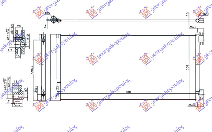 ΨΥΓΕΙΟ A/C 1.6 CDTi (78.8x35.6x1.6)