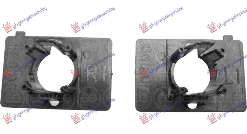 REAR BUMPER PARKING SENSOR BRACKET SIDE GS-LINE (SET 2 PCS)